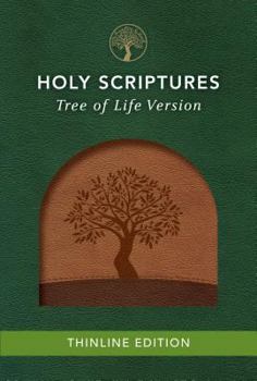 Paperback Tlv Thinline Bible, Holy Scriptures, Walnut/Brown, Tree Design Duravella Book