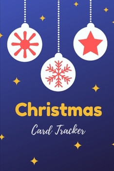 Paperback Christmas Card Tracker: A Holiday Tracker and Mailing Address Book for the Christmas Cards you send and receive each year (Cards Organizer for Book