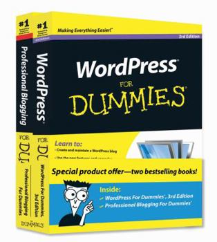 Paperback Wordpress for Dummies, 3rd Edition and Professional Blogging for Dummies, Book Bundle Book