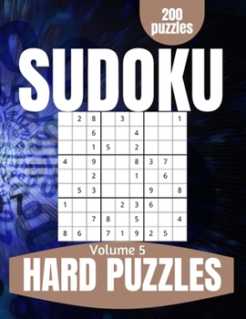 Paperback Hard Sudoku Puzzles: Difficult Large Print Sudoku Puzzles for Adults and Seniors with Solutions Vol 5 [Large Print] Book
