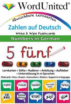 Numbers in German: Write & Wipe Flashcards (English, French, German and Spanish Edition)