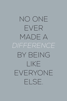 Be different: Notizbuch, 120 Seiten, Softcover