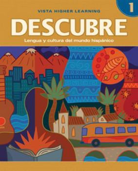 Paperback Descubre: Lengua y cultura del mundo hispánico, Level 1, Media Edition (English and Spanish Edition) Book