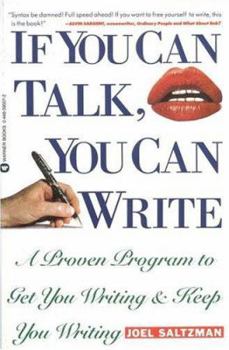 Paperback If You Can Talk You Can Write Book