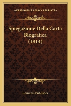 Paperback Spiegazione Della Carta Biografica (1814) [Italian] Book