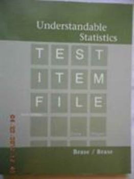 Paperback Understandable statistics: Test item file Book
