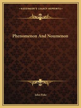 Paperback Phenomenon And Noumenon Book