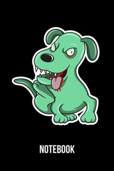 Notebook: A5 Notizbuch für Halloween und Zombie Apokalypsen Fans mit Zombie Hund