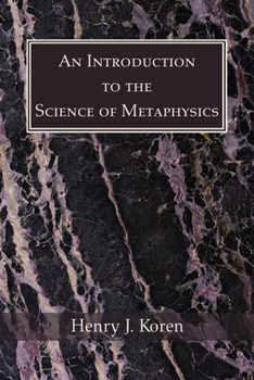 Paperback An Introduction to the Science of Metaphysics Book