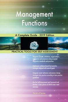 Paperback Management Functions A Complete Guide - 2019 Edition Book