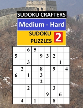 Paperback Medium - Hard SUDOKU PUZZLES 2 [Large Print] Book