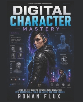 Paperback Digital Character Mastery: A Step-by-Step Guide to Creating Game Characters with Generative AI Tools, 3D Assets, and Game Engines Book