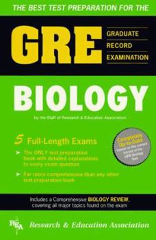 Paperback The Best Test Preparation for the GRE, Graduate Record Examination in Biology: Test Preparation Book