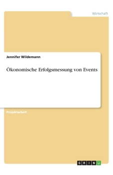 Paperback ?konomische Erfolgsmessung von Events [German] Book