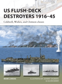 Paperback US Flush-Deck Destroyers 1916-45: Caldwell, Wickes, and Clemson Classes Book