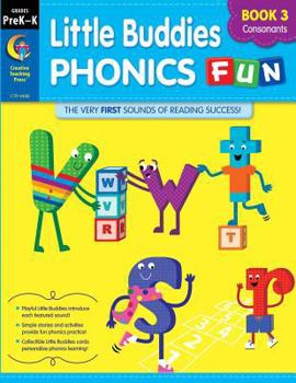 Paperback Little Buddies Phonics Fun Book 3 - Consonants Book