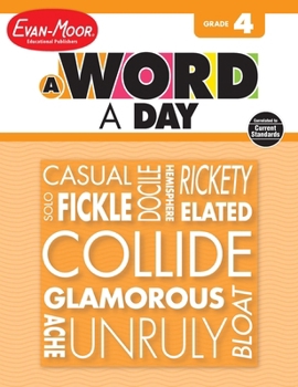 Paperback A Word a Day, Grade 4 Teacher Edition Book