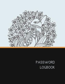 Password Logbook: Fox Internet Password Keeper With Alphabetical Tabs | Large-print Edition 8.5 x 11 inches (vol. 2)