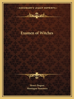 Paperback Examen of Witches Book