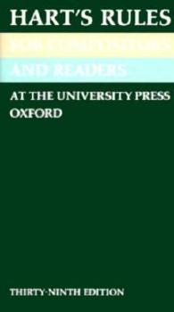 Rules for Compositors and Readers at the University Press, Oxford