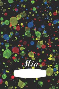 Paperback Mia: First name Mia personalized notebook Book