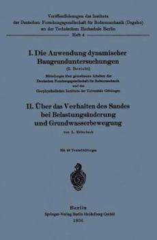 Paperback Die Anwendung Dynamischer Baugrunduntersuchungen [German] Book