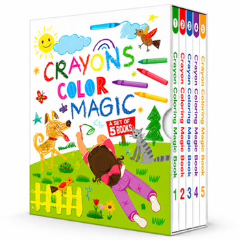 Crayons color Magic 5 Books Set (Coloring Book)