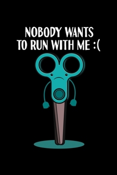 Paperback Notizbuch: Schere Laufen Sarkasmus Regeln Kindheit Geschenk 120 Seiten, 6X9 (Ca. A5), Blanko / Skizzen [German] Book