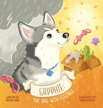 Hardcover Sapphie: The Dog With Feelings [Large Print] Book