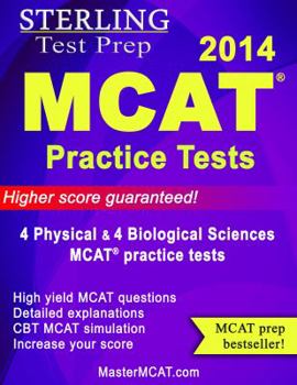 Paperback MCAT 2014 Practice Tests, Physical & Biological Sciences Book