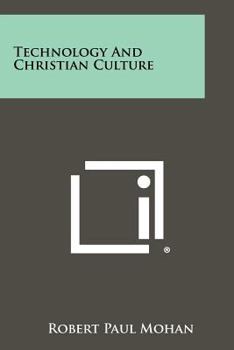 Paperback Technology and Christian Culture Book