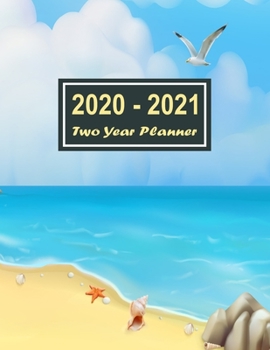 2020-2021 Two Year Planner: Chill On The Beach Two Year Planner, Two Year Calendar 2020-2021, Daily Monthly Planner 2020 Size 8.5 x 11 Inch, 24 Months ... Organizer, Logbook, Planner 2020-2021 daily