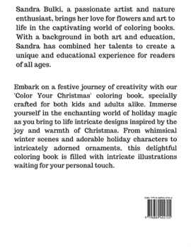 Paperback Color Your Christmas [Large Print] Book