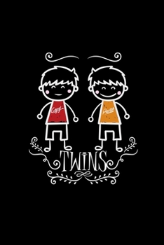 Twins: 6x9 TWINS | blank with numbers paper | notebook | notes