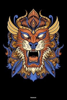 Notebook: Alpha Lion Journal Wildlife Beast Composition Book Asian Design Gift