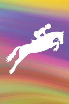 Springreiten: Notizbuch / Tagebuch - DIN A5 120 Seiten punktiert / Punkteraster -  Reiter Pferd Geschenk Pony Springen (German Edition)