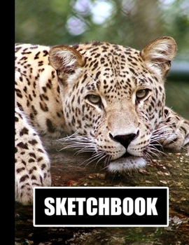 Sketchbook: Leopard Cover Design White Paper 120 Blank Unlined Pages 8.5 X 11 Matte Finished Soft Cover