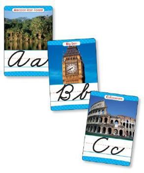 Cards Around the World Cursive Alphabet Set: 26 Ready-To-Display Letter Cards with Fabulous Photos of Extraordinary Natural Wonders, Ancient Sites, Architec Book