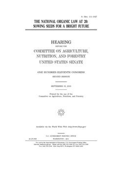 The national organic law at 20  : sowing seeds for a bright future