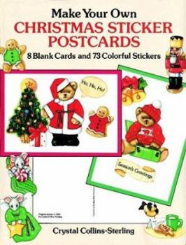 Make Your Own Christmas Sticker Postcards : Eight Blank Cards and 73 Colorful Stickers