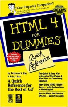 Plastic Comb HTML 4 For Dummies?: Quick Reference Book