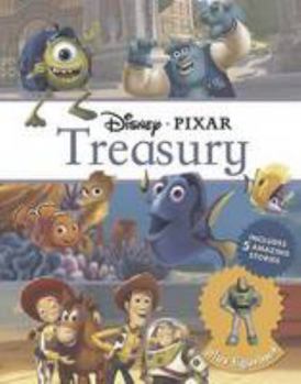 Hardcover Disney Pixar Treasury: Includes 5 Amazing Stories Plus Figurine! Book