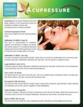 Paperback Acupressure (Speedy Study Guide) Book