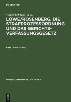 Hardcover §§ 112-150 (Großkommentare der Praxis) (German Edition) [German] Book