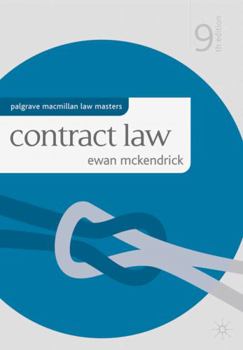 Paperback Contract Law. Ewan McKendrick Book