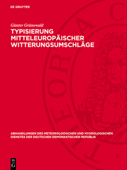 Hardcover Typisierung Mitteleuropäischer Witterungsumschläge [German] Book