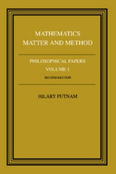 Paperback Philosophical Papers: Volume 1, Mathematics, Matter and Method Book