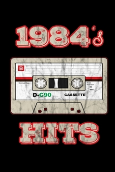 1984's Hits: Birthday Retro Cassette Gym Weightlifting Diary 6" x 9" 100 pages