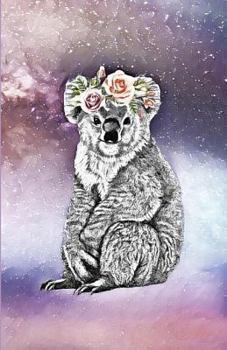 Paperback Notebook: Gallaxy Flower Koala Book