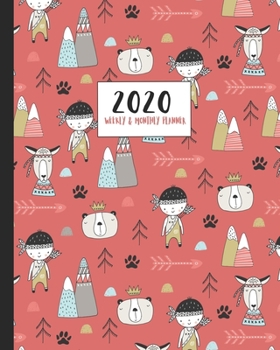 2020 Monthly & Weekly Planner: Cute cartoon boys outdoors adventure Scandi art themed diary planner. Jan - December 2020. Feature packed with goal and ... year in pixels and timetable/schedule pages.
